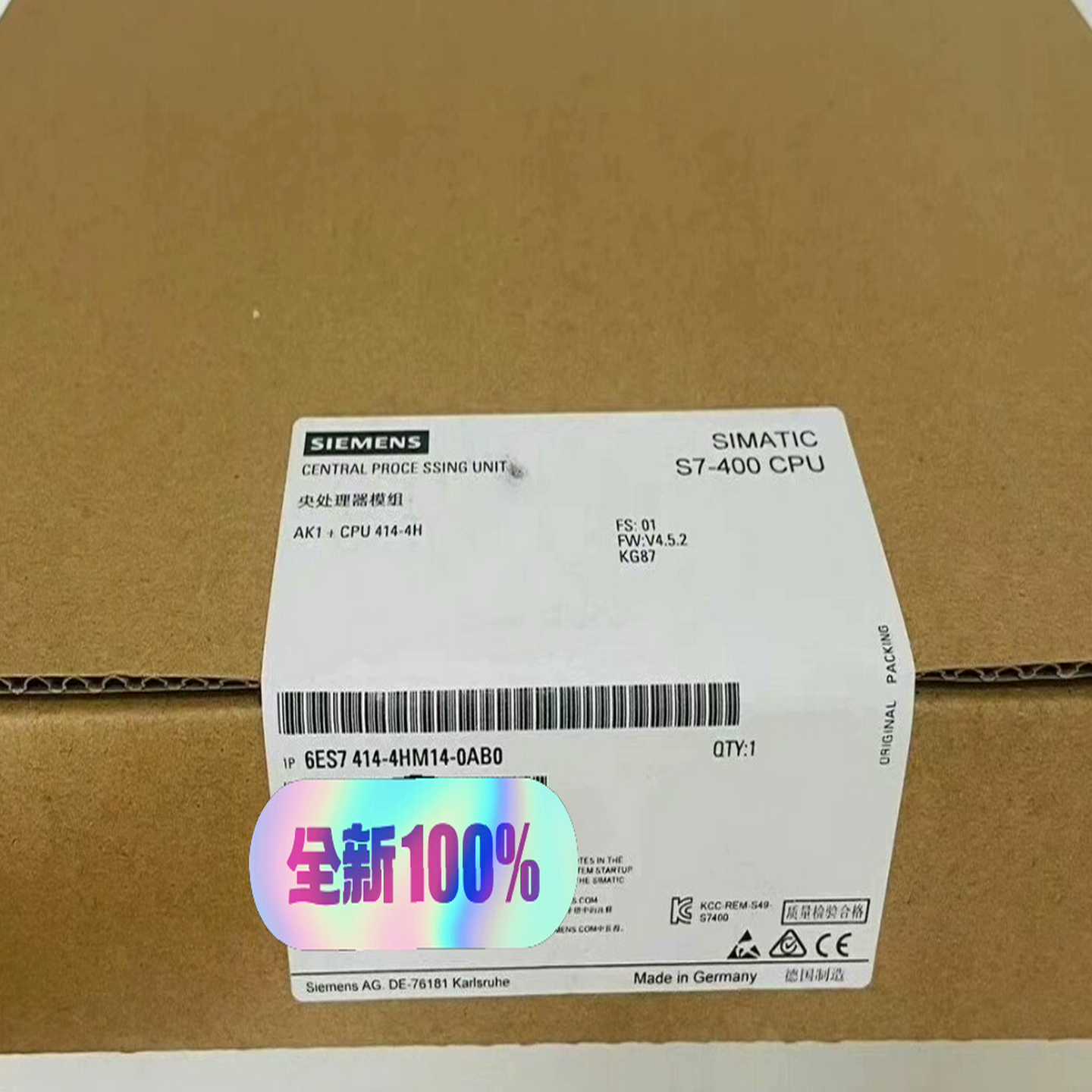 6ES7414-4HM14-0AB0西门子全新SIMATIC--议价商品