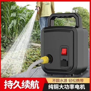 充电式 便携式 抽水泵浇菜神器园林花草浇水新型农用浇地家用抽水机