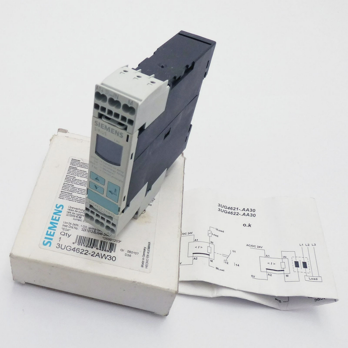 SiemensSIRIUS3UG4622-2AW30E:04berwachungsrelais-unus