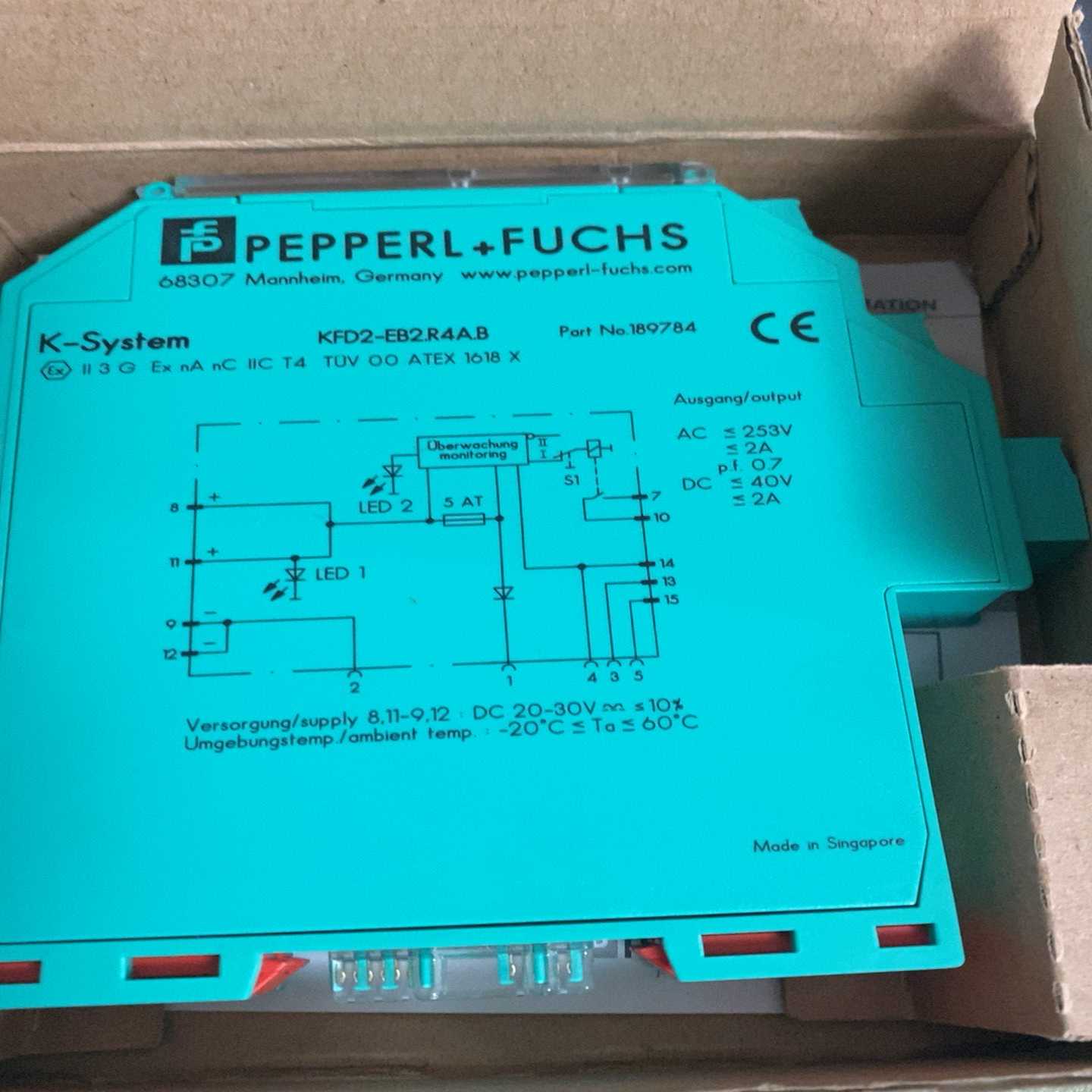 KFD2-EB2.R4A.B ，P+F安全栅电源189784(亚飞商行）