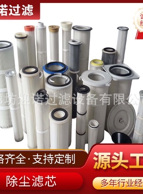 清扫车滤筒阻燃聚酯纤维滤筒工业车间进气喷粉涂装设备除粉尘滤芯