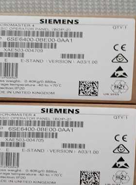 询价6SE6400-0BE00-0AA1控制操作面板44043