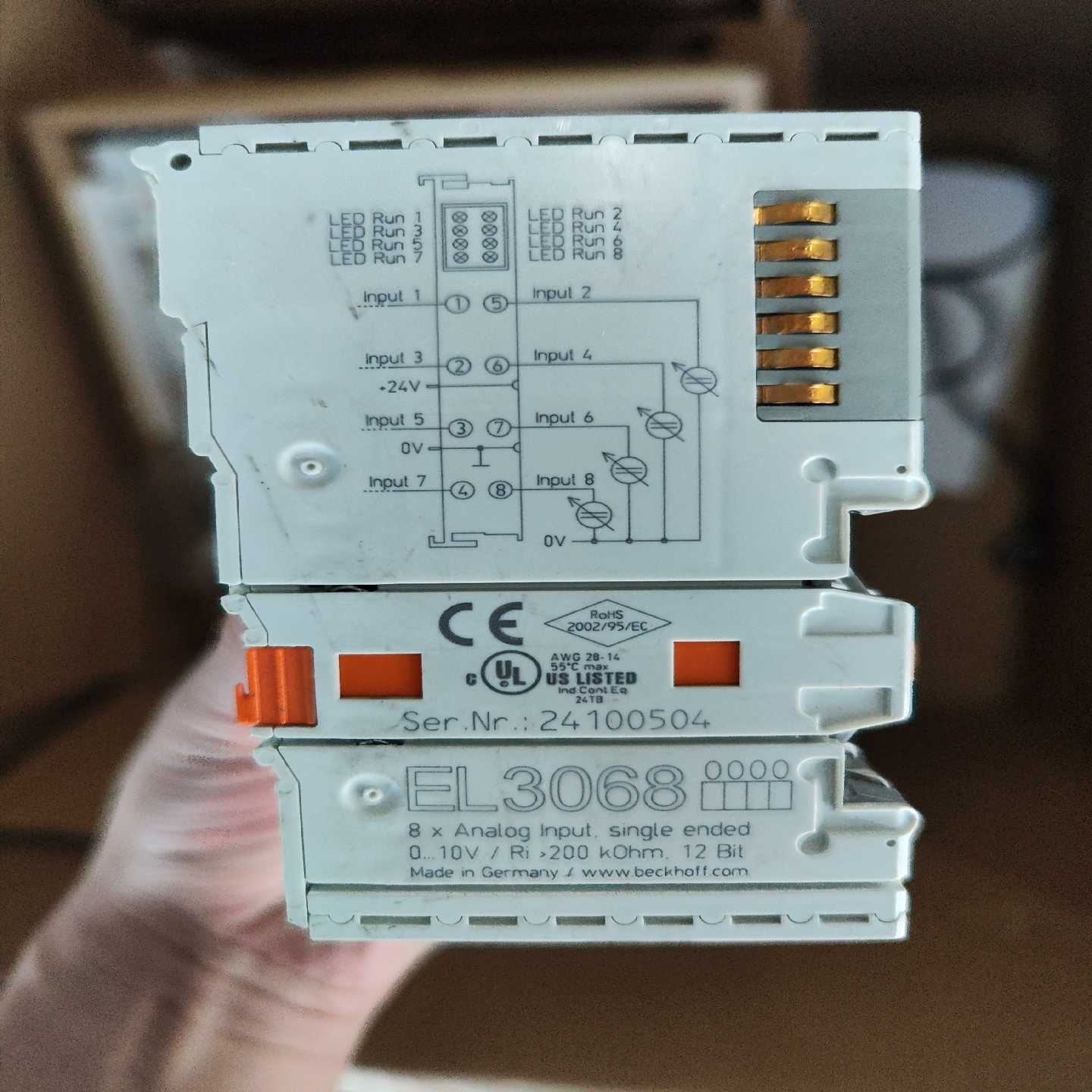 询价~Beckoff倍福模块 PLC  EL3068，。