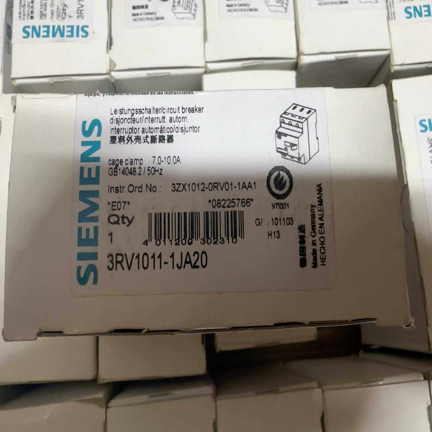 【议价】马达开关3RV1011-1JA20适用