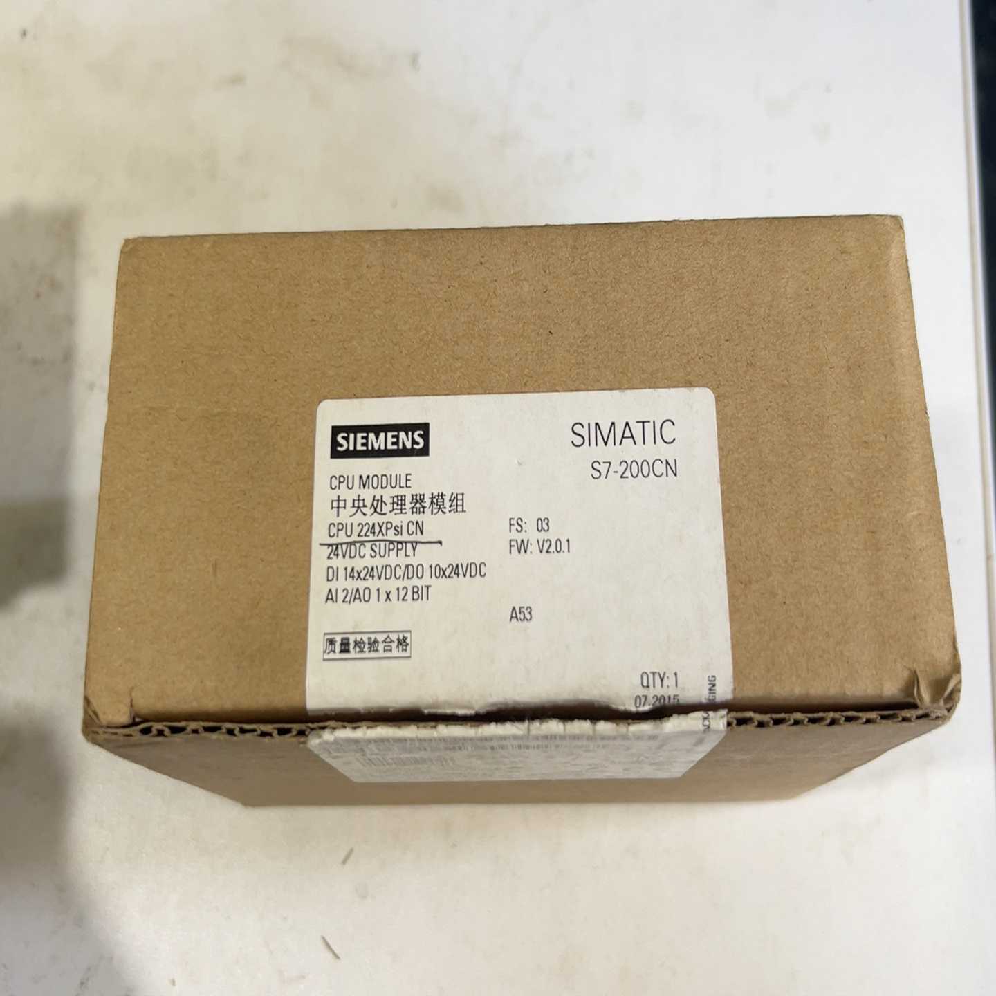 （议价）PLC6ES7214-2AS23-0XB8一台，全