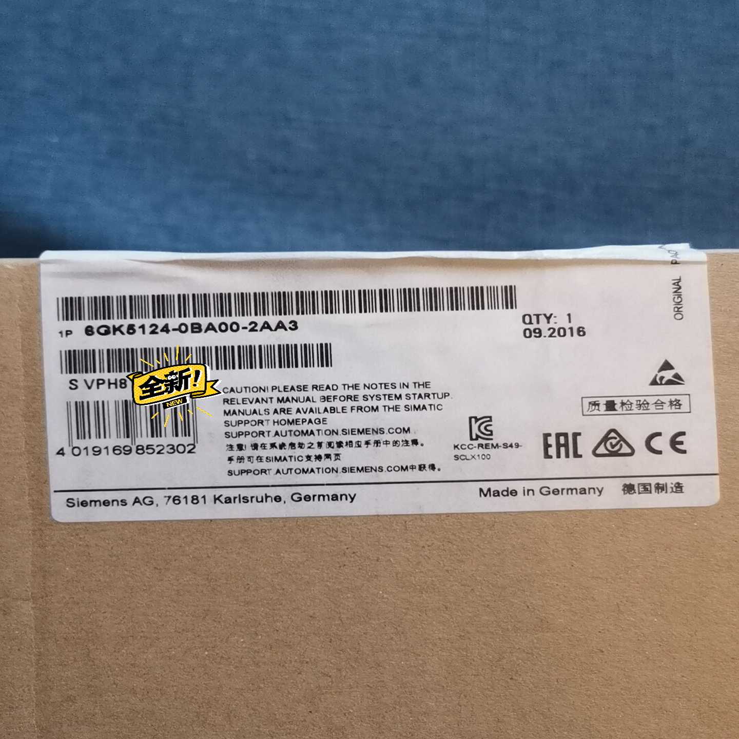 全新原装未开封6GK5124-0BA00-2AA3，全新正--议价商品