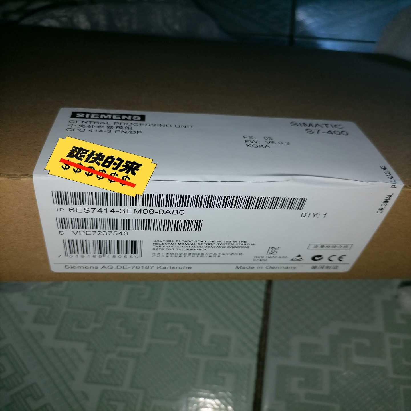 S7-400 CPU414-3PN/DP中央处理器~询价