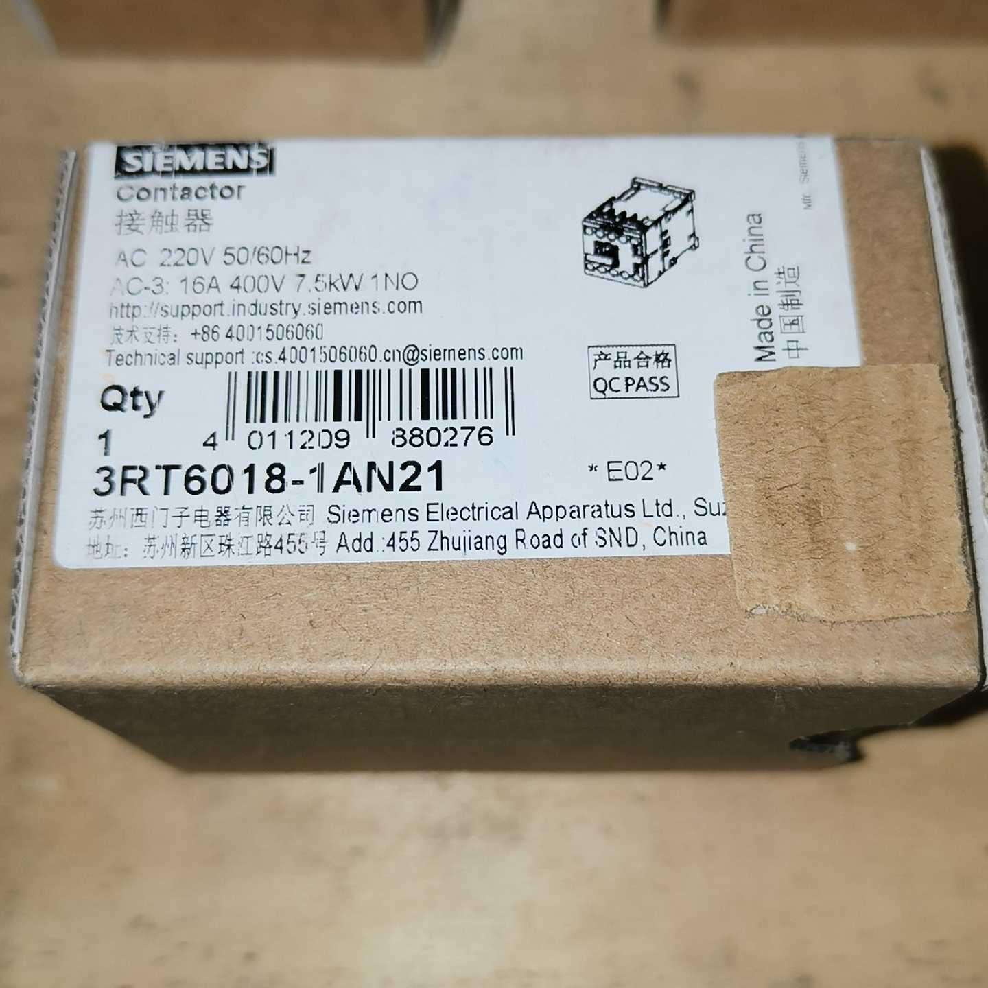 #西门子打包价交流接触器3RT6018-1AN21  AC2--议价商品