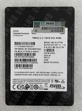 惠普 PM9A3 U.3 P50269-004 7.68TB
