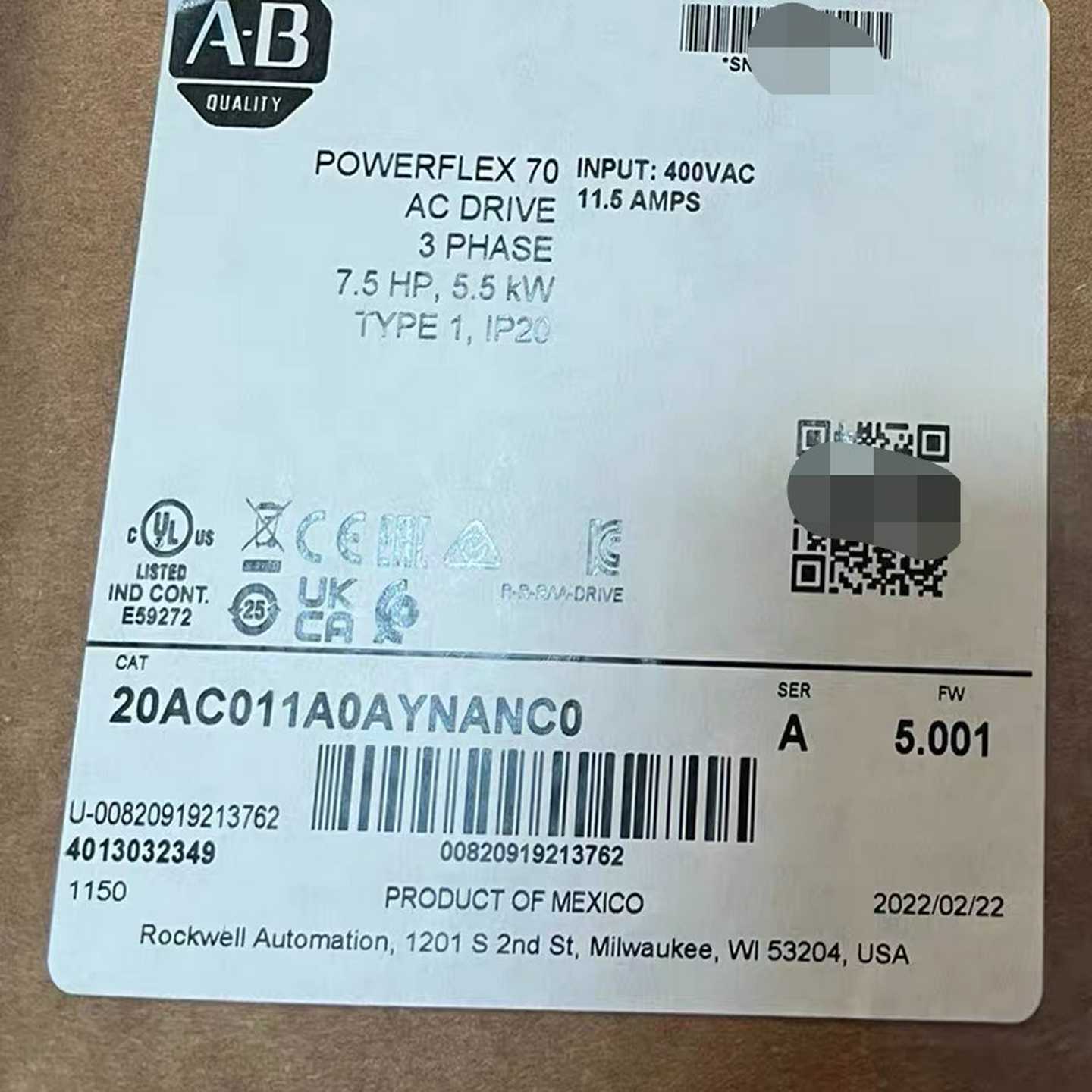 20AC011A0AYNANC0质保一年询价
