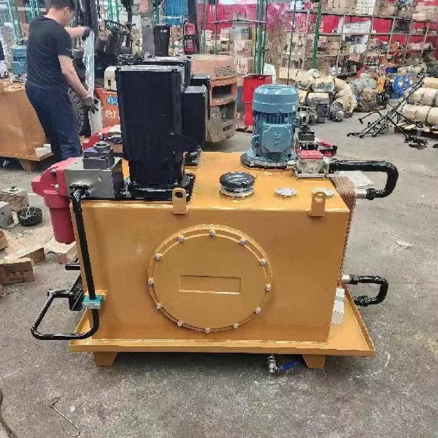 小型液压站液压系统总成3KW7KW电磁阀油泵站全套液压系统定做油缸