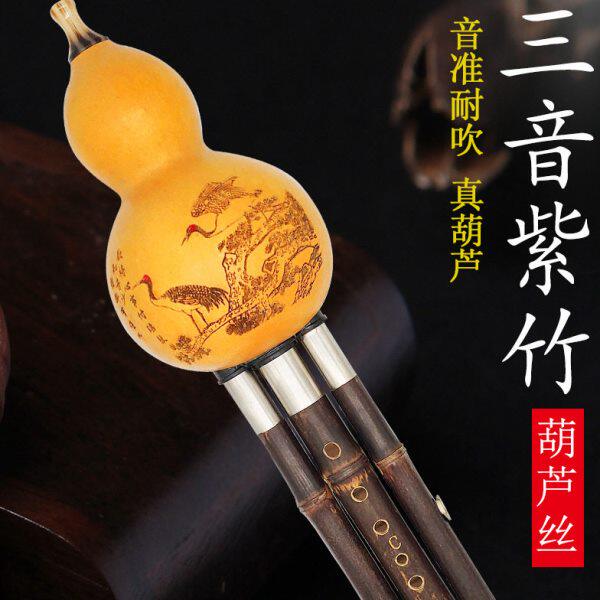 紫竹葫芦丝乐器FGA降BC小D六调可选音准小学生易吹配盒子中国结