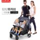 轻便可坐可躺可折叠避震双胞胎婴儿二胎双人推车bb车