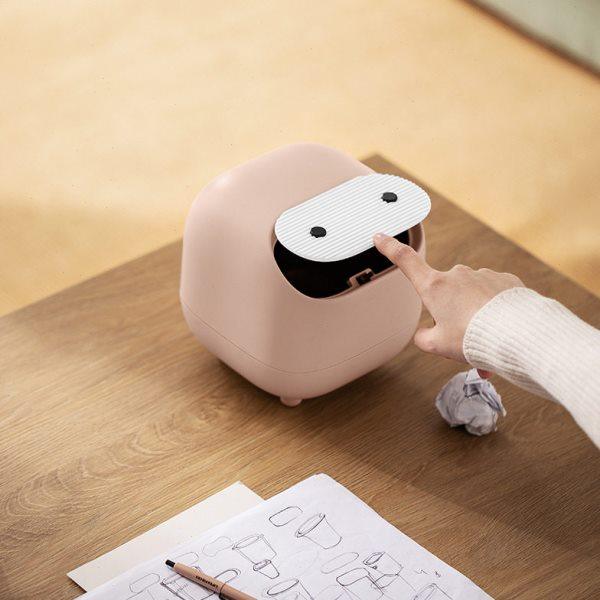 【禾豆Y】忍者桌面垃圾桶迷你双层撞色按压式垃圾桶家用简约收纳,家装主材,厨用垃圾桶,淘宝优惠券,粉丝福利购,淘宝优惠卷