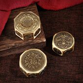 铜摆件铜工艺品手把件八面转转十面转转