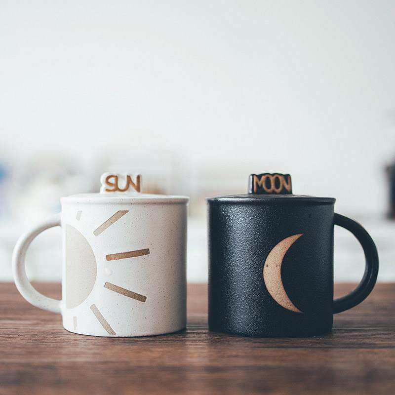 半宅覆古雪花釉马克杯大容量带盖子情侣对杯咖啡牛奶杯中式陶瓷茶,餐饮具,马克杯,淘宝优惠券,粉丝福利购,淘宝优惠卷