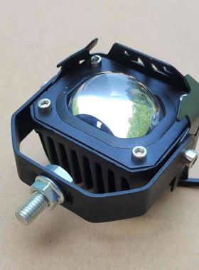 小型钢炮镜头Led改装聚光灯汽车卡车黄色和白色超亮防水通用强光