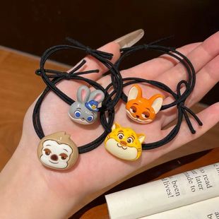 超萌百搭疯狂动物城发圈尼克朱迪ins头皮筋发绳网红风百搭发饰女