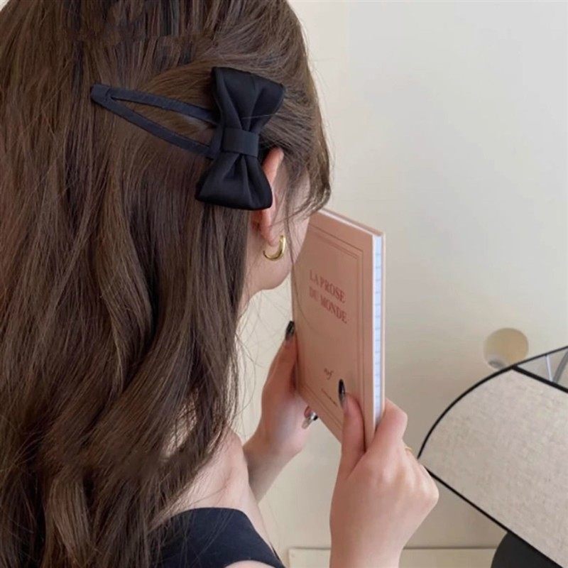 韩版轻奢大号黑色蝴蝶结发夹领结BB夹发卡少女布艺刘海夹碎发夹,饰品/流行首饰/时尚饰品新,发饰,淘宝优惠券,粉丝福利购,淘宝优惠卷