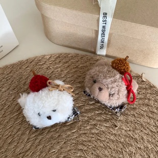 可爱立体小熊发夹少女心玩偶刘海夹拍照发卡2025新款 边夹碎发夹子