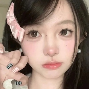 法式 丸子头发卡发饰女 洋气粉色波点双层蝴蝶结发夹甜美高级感爆款