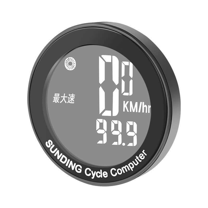 山地自行车码表中文防水秒表记速器里程表背光无线骑行单车配件