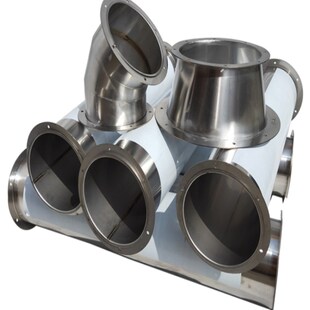 新款不锈钢焊接风管工业除尘排烟通风管道镀锌铁皮满焊烟囱管碳钢