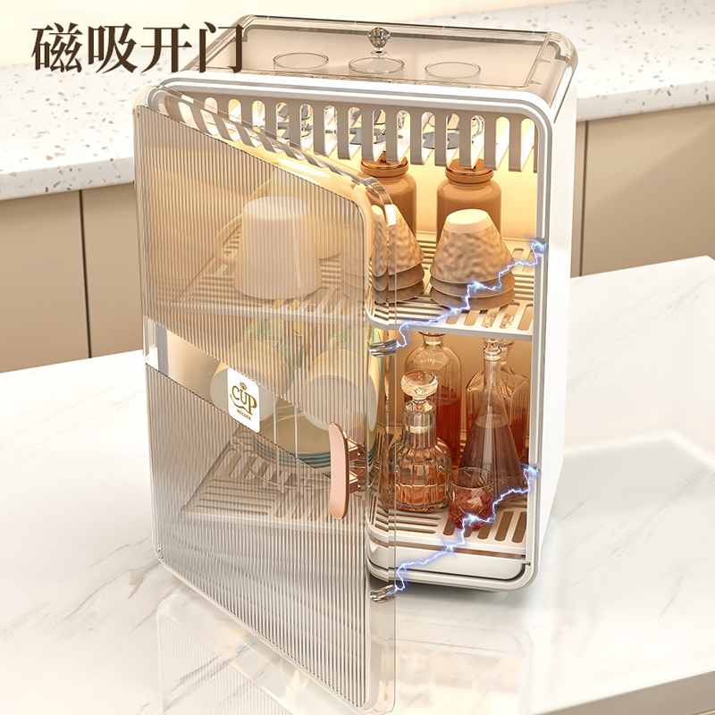 厨房置物架碗架沥水架家用碗盘柜放碗盘碗碟子收纳层架碗筷收纳盒