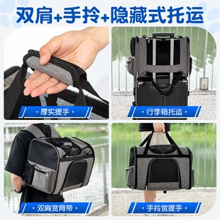 宠物包外出透气便携大容量户外旅行车载狗包可折叠猫包狗双肩背包
