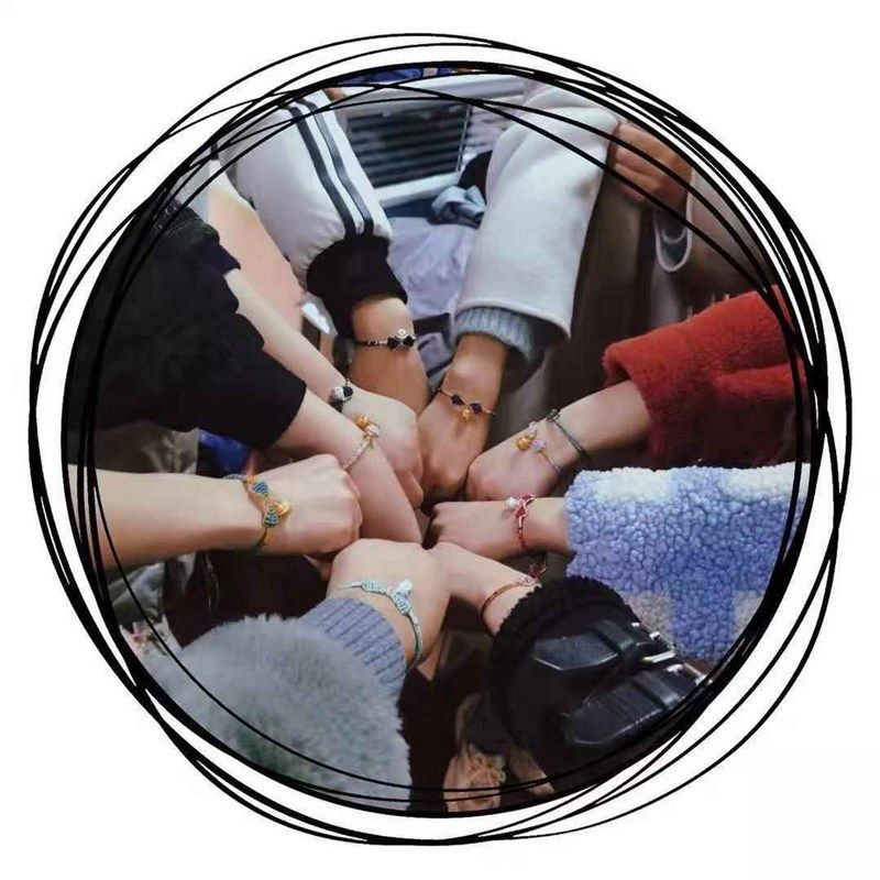 72号玉39517线编织手绳手编编工绳线吊d坠线手链织绳手编绳红绳iy
