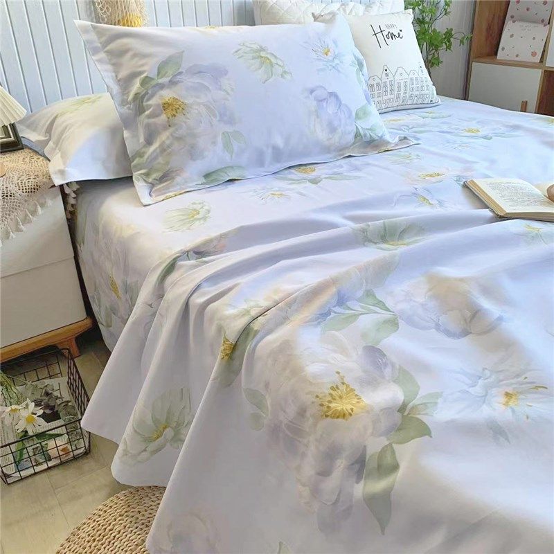 高档活性升级款加厚纯棉老粗布床单田园大花全棉榻榻米亚麻大炕单,床上用品,床单,淘宝优惠券,粉丝福利购,淘宝优惠卷