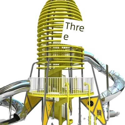 户外大型不锈钢非标滑梯儿童公园无动力小区幼儿园游乐场设备定制