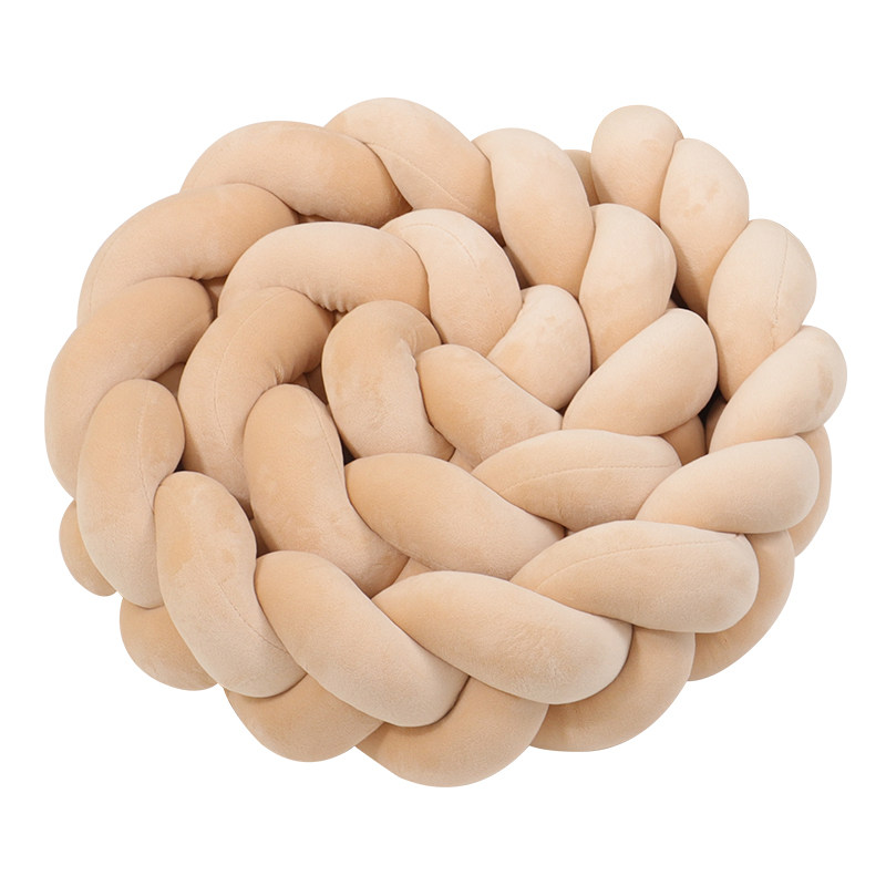 婴儿床围栏软包防撞条透气编织麻花床围包边拼接床围宝宝床头护栏