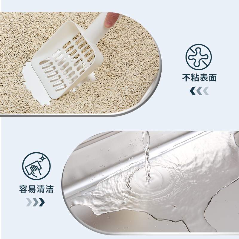 全封闭不锈钢猫砂盆抽屉式防臭不粘底易清洁大空间可折叠猫咪厕所