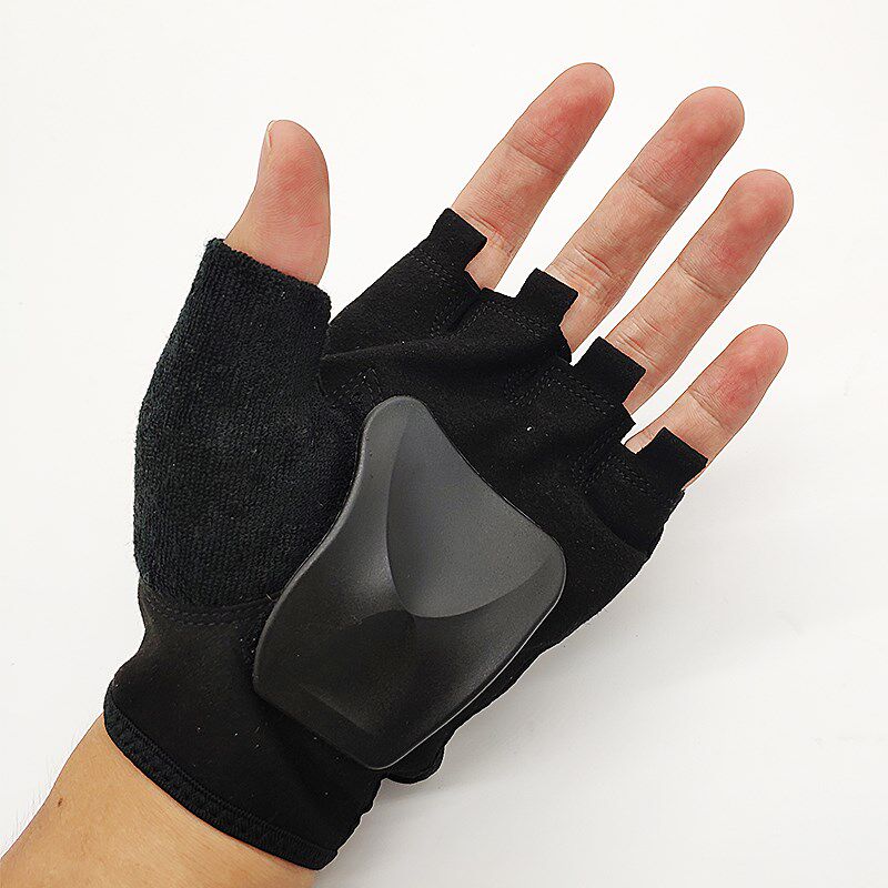 旋动半指手套成人轮滑运动护手滑冰护掌儿童男女溜冰护具旱冰护手