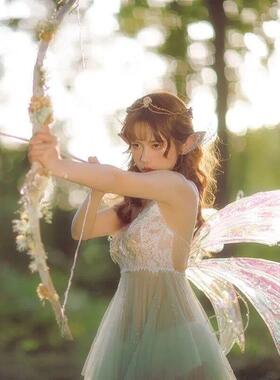 神明少女日式 创意写真精灵主题拍照摄影道具 网红弓箭古代丘比特