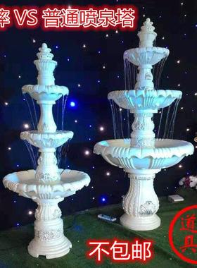 欧式多层罗马柱花盆婚庆喷泉塔酒店婚礼堂影楼喷水池婚庆道具摆件