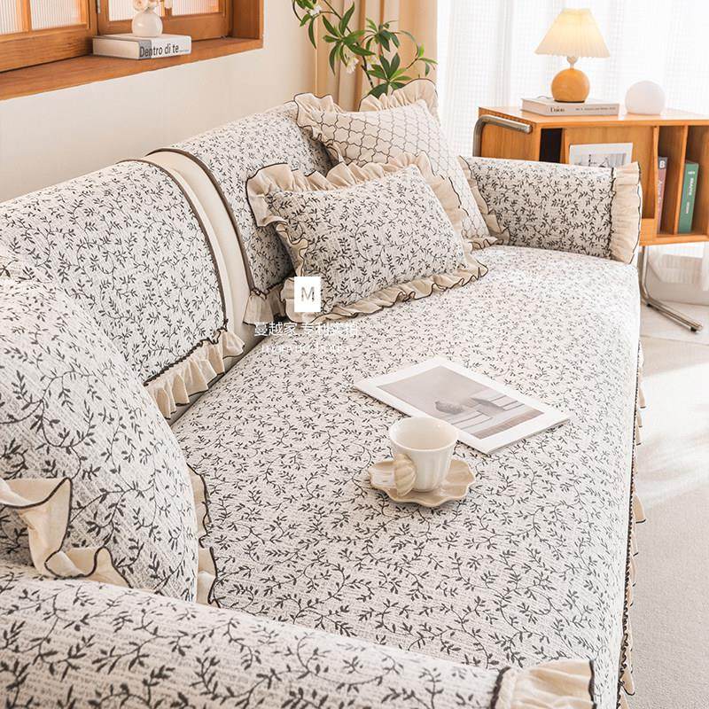蔓越家 中古 客厅沙发垫四季通用雪尼尔沙发盖布沙发套罩巾坐垫,居家布艺,沙发垫,淘宝优惠券,粉丝福利购,淘宝优惠卷