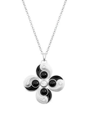 太极个性优雅风珐琅毛衣链项链女款高级原创优雅风灵动感中性项链