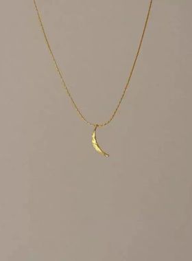小众设计月牙项链简约气质项链月亮元素高级感时尚精致独特女款