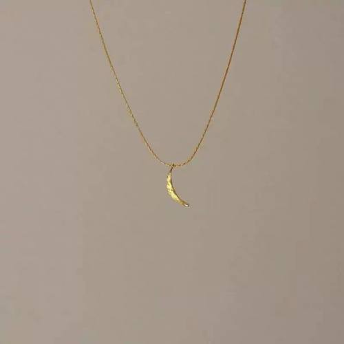 小众设计月牙项链简约气质项链月亮元素高级感时尚精致独特女款