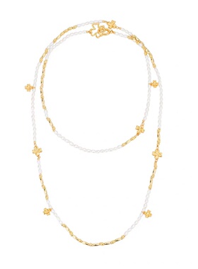 高级感四叶草吊坠项链双层叠戴时尚百搭小众设计气质毛衣链女款