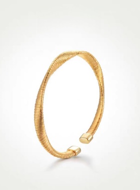 光影波浪手镯意式弦线小众设计气质叠戴女高级感轻奢百搭秋冬手链