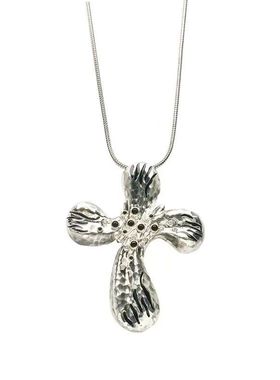 中古花瓣十字毛衣链质感时尚个性帅气甜酷男女款通用设计百搭小众