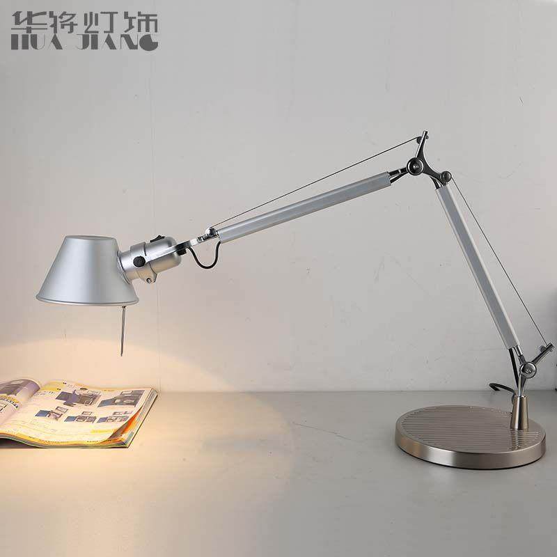 意大利设计师北欧工业风办公书桌床头阅读护眼长机械摇臂草帽台灯,家装灯饰光源,阅读台灯(护眼灯/写字灯),淘宝优惠券,粉丝福利购,淘宝优惠卷