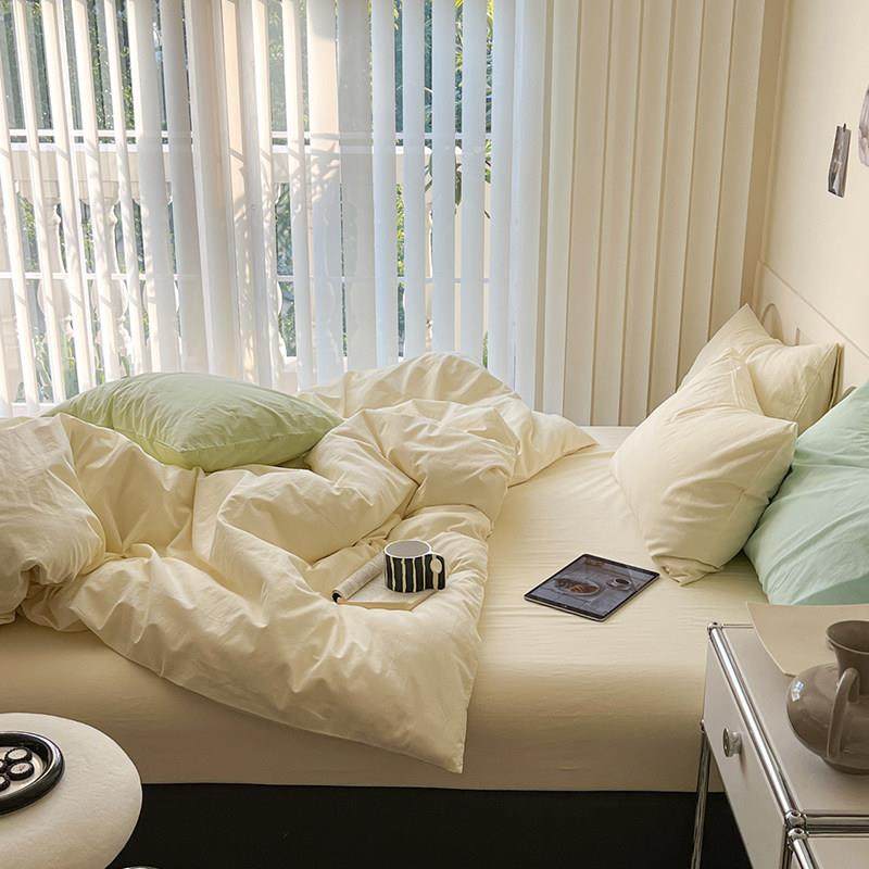 澳洲留学生床上四件套kingsingle床单床笠款double被套纯色棉,床上用品,学生床品套件,淘宝优惠券,粉丝福利购,淘宝优惠卷