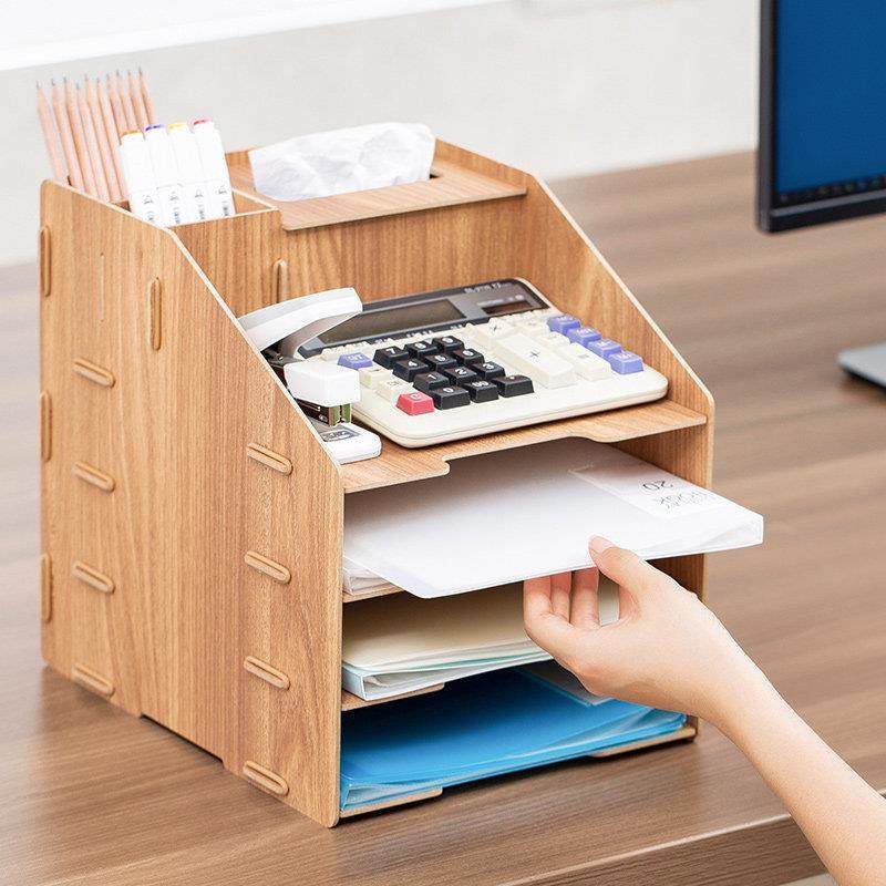文件架多层A4文件夹收纳盒办公用品文件整理收纳架桌面多功能文件,文具电教/文化用品/商务用品,文件座/文件架/文件框,淘宝优惠券,粉丝福利购,淘宝优惠卷