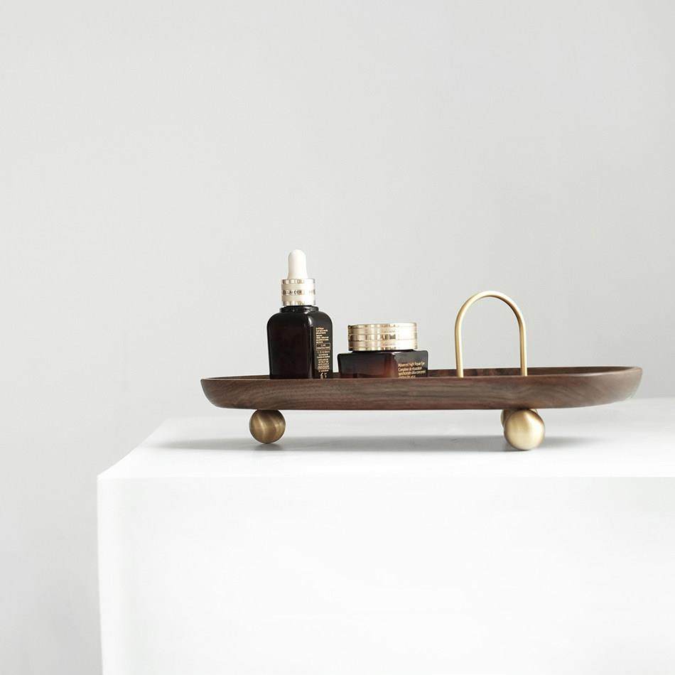 虚室桌面北欧创意简约精致玄关客厅钥匙杂物化妆品收纳盘托盘实木,收纳整理,桌面收纳盒,淘宝优惠券,粉丝福利购,淘宝优惠卷