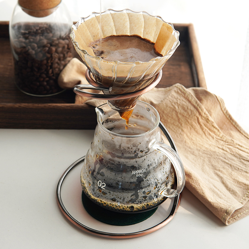 手冲咖啡过滤杯支架套装组合金属手冲架滴漏式架子云朵分享壶滤纸