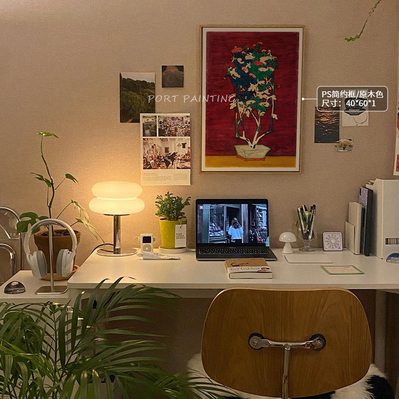 欧式复古客厅装饰画静物花卉书房柜台挂画小众艺术饭厅卧室床头画图片